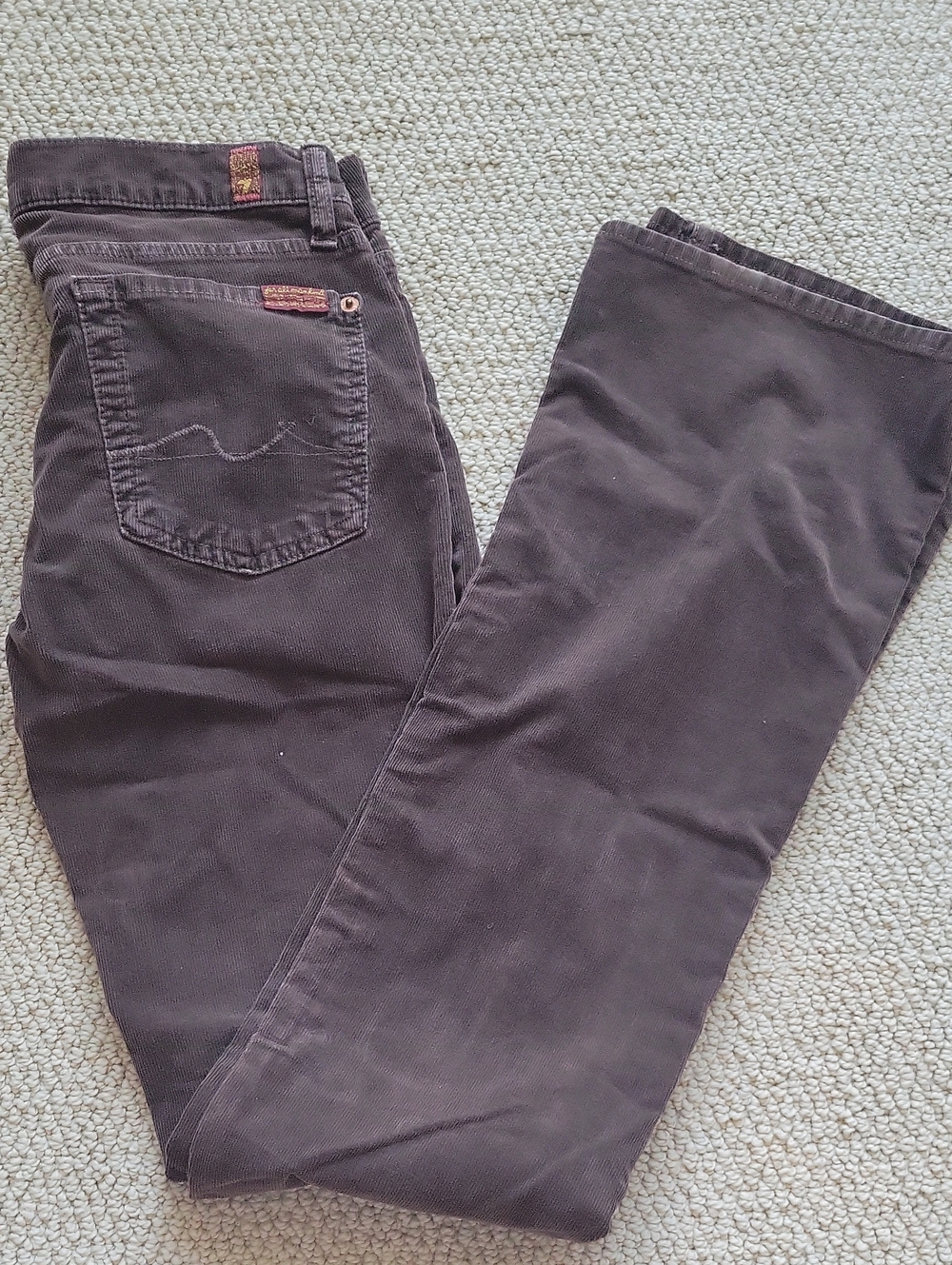 7 For All Mankind Women’s Brown Boot-Cut Jeans